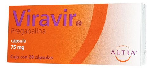 Viravir Cápsula 75 Mg, 28 Cápsulas
