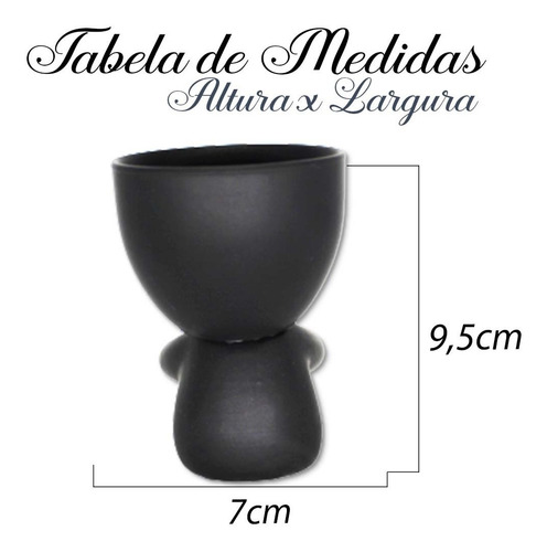 Imagem 6 de 6 de Kit 03 Pçs Vasinho Cerâmica Bob Suculentas Cactos Artificial