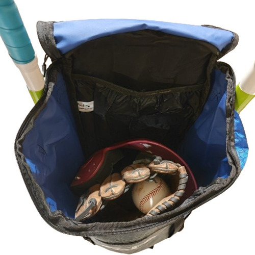 Mochila Batera Beisbol Softbol Juvenil Boombah Azul