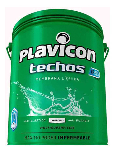 Plavicon Techos Membrana Líquida Impermeable 12kg Gris
