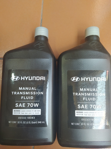 Aceite Transmisión Manual Hyundai Fluido Sae 70w