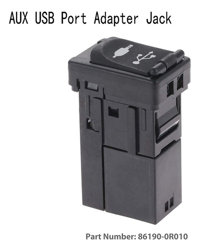 Adaptador De Puerto Usb Auxiliar 86190-0r010 Para Sienna Rav