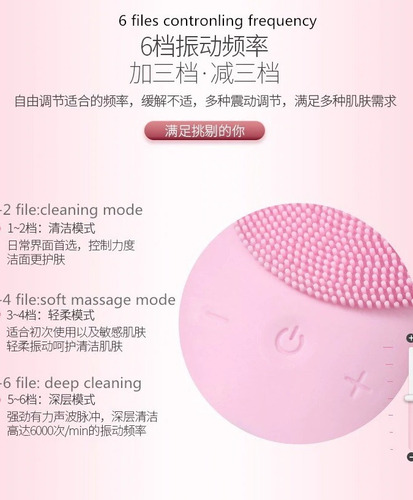 Masajeador Facial Exfoliador Sonico 6 Vel Recarg Envio Inc
