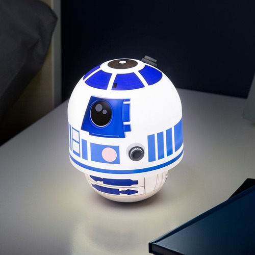 Star Wars R2d2 Sway Light Luz Decorativa Movimiento Estructura Blanco Pantalla Blanco