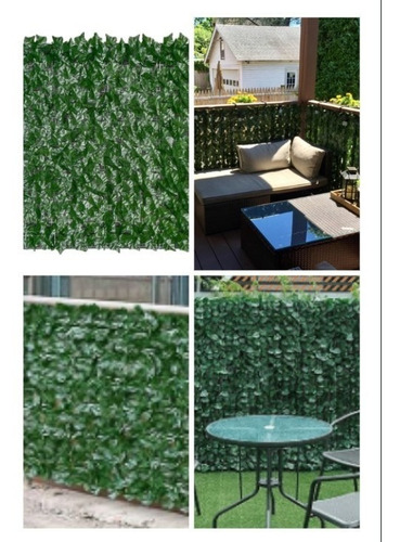 Imagen 3 de 3 de Malla Hojas Tupida Artificial Decoración Enredadera 1x3