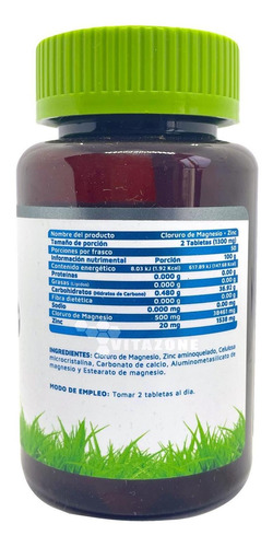 Imagen 3 de 5 de Cloruro De Magnesio 100 Cápsulas 500 Mg Vidanat