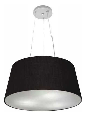 Lustre Pendente Cone Md-4048 50x40cm Preto - Bivolt