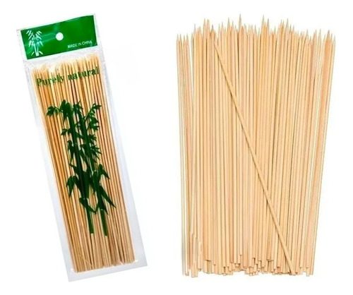 Palillos De Bambu para Brochetas diferentes Tamaños 360 Piezas