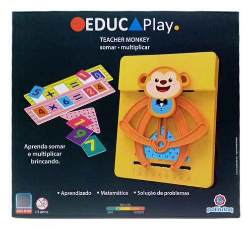 Macaco Professor Aprenda Somar - Polibrinq Pb524