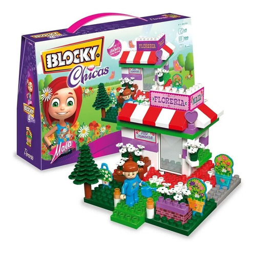 Imagen 1 de 4 de Blocky Chicas Floreria 100 Piezas Licencia Oficial