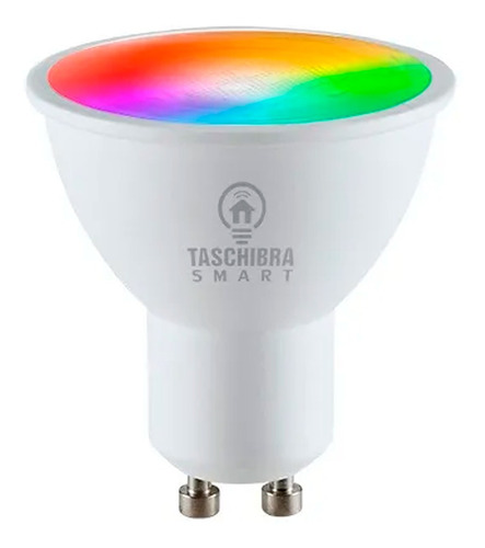 Lâmpada Taschibra 16 Milhões Cores Gu10 Controle Celular Luz RGB 110V/220V