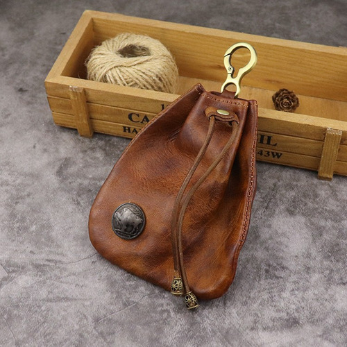 2025 Monedero Vintage For Mujer, Frotado A Mano, Con Hojas
