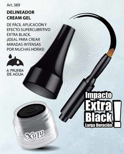 Imagen 1 de 2 de Delineador en gel Xúlu Cosméticos