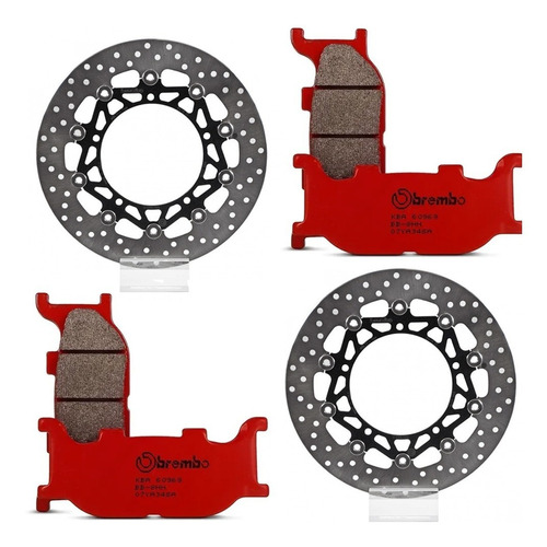 Kit Discos Pastillas Freno Delantero Yamaha Fz6 600