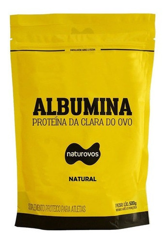 Albumina Refil - 500g Natural - Naturovos