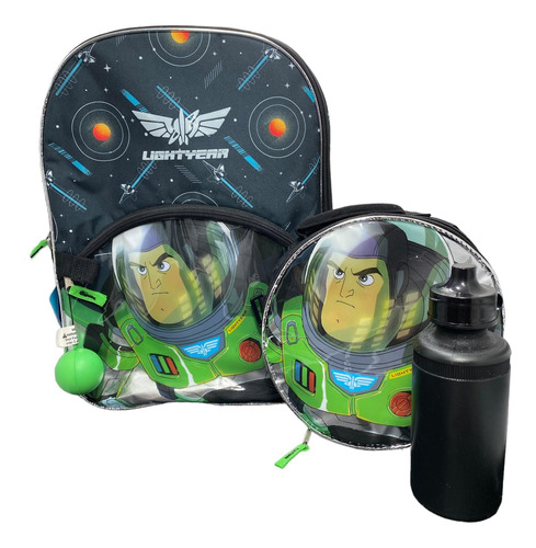 Mochila Escolar Buzz Lightyear Toy Story Con Lonchera.