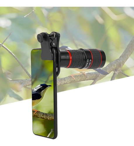 . Lente Teleobjetivo 20x Lente De Enfoque Largo Ligero Para