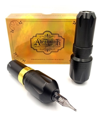 Imagen 3 de 4 de Kit De Tatuaje Adrenalink Beta. Máquina + Fuente Inalámbrica