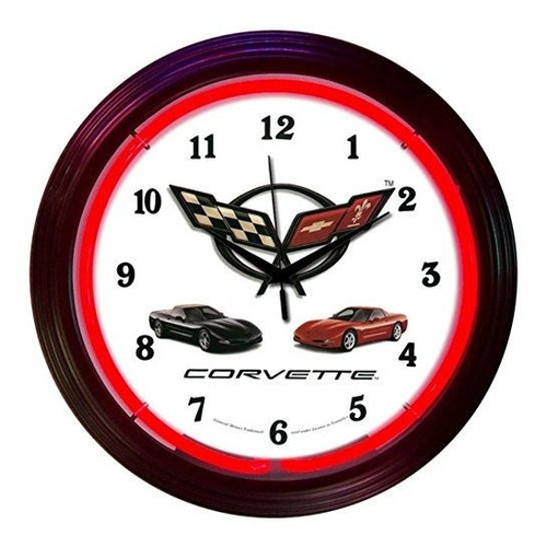 Coches De Neonética Y Motocicletas Corvette C5 Reloj De Pare