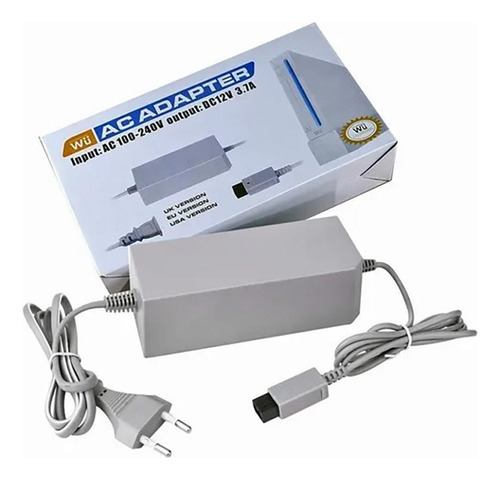 Fonte Para Console Nintendo Wii Bivolt 110-240v + Cabo Força
