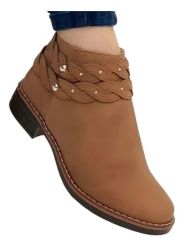 Botines Casuales Ca a Baja Para Dama Cuotas sin inter s