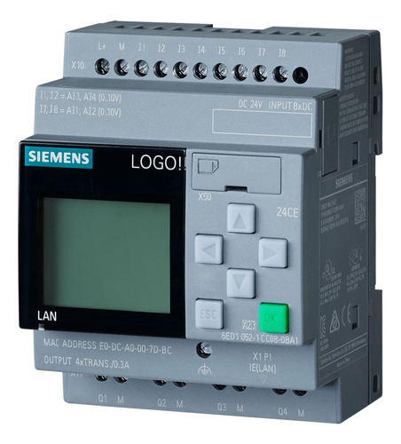 Controlador Clp 24vcc 8di 4do 6ed1052-1cc08-0ba2 Siemens
