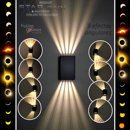 Imagen 8 de 10 de Artefacto Iluminación Superbrillante Efecto 10 Rayos X5un
