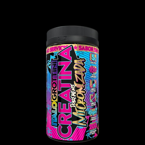 Imagen 4 de 5 de Proteina Whey Deliciosa Leche Asada + Creatina 40 Serv