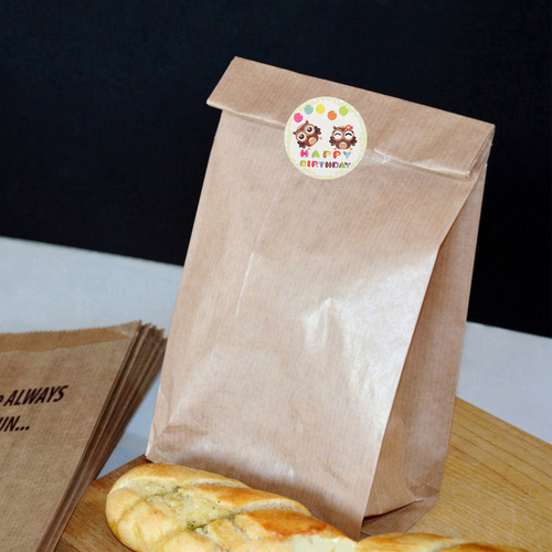 Pegatinas Circulares De Feliz Cumpleaños Con Sello De 2 Roll