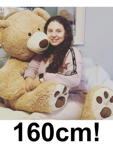Imagem 3 de 3 de Pelúcia Gigante Gordo Fofo 1,60 Mts 160cm Com Coração Amor