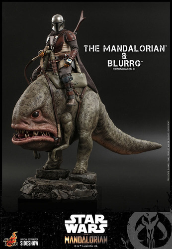Hot Toys Mandalorian & Blurrg Sixth Scale Set Figuras