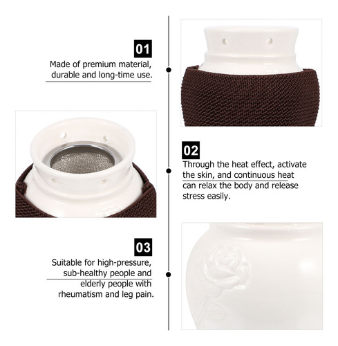 Manual Portátil Moxibusti Con Diseño De Red De Ceniza De Mox
