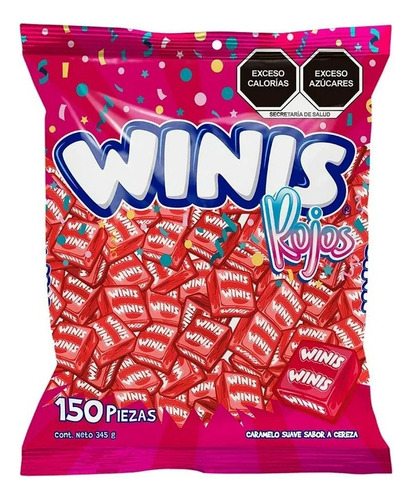 2 Pzas Caramelo Suave Winis Rojos 345 G
