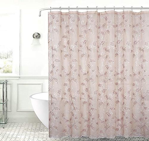 Cortinas De Baño Cortina De Ducha Tela Transparente 2 Hojas