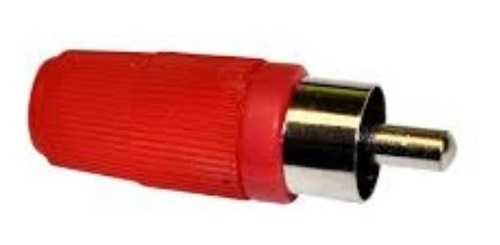 Imagen 1 de 1 de Plug Rca Rojo Macho Econ. Soldable Pl9r [master 20 Pzas