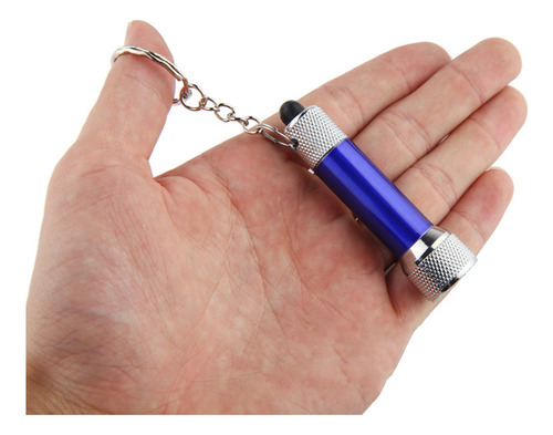 Llavero Con Linterna Mini De 5 Led, Bolsillo Exterior, Portá