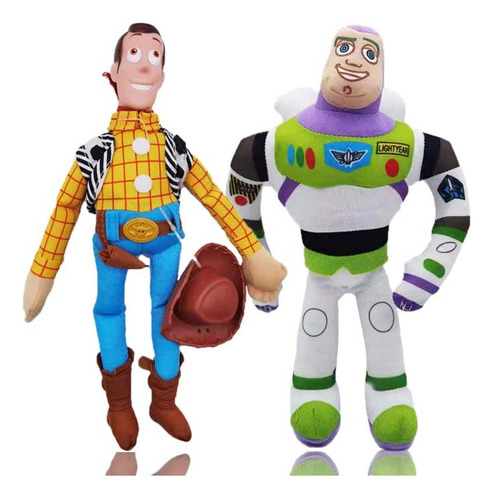 2pcs Muñeca De Peluche Toy Story Pixar Buzz Lightyear