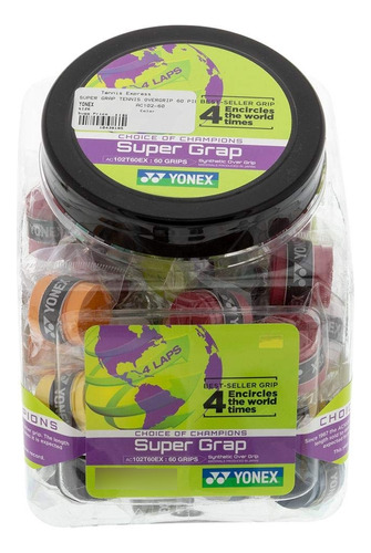 Overgrip Tenis Super Grap Cubo 60 Pieza