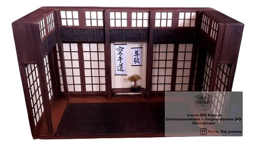 Diorama Dojo Para Figuras Escala 6 Pulgadas