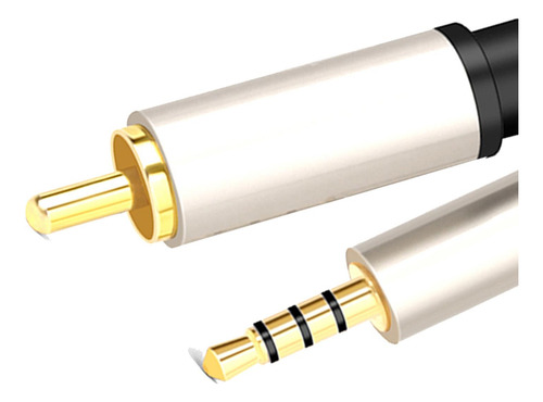 2 Y Video Rca A Adaptador De Entrada De 3,5 Coaxial