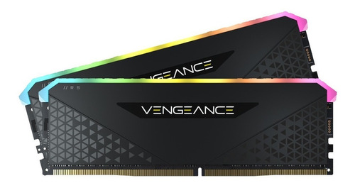 Imagen 1 de 3 de Memoria RAM Vengeance RGB RS gamer color negro  16GB 2 Corsair CMG16GX4M2D3600C18