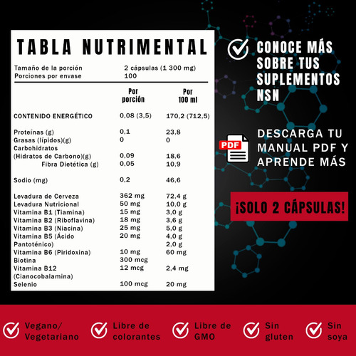 B Yeast Ultra | Complejo B Con Selenio | B1 B2 B3 B5 B6 B12