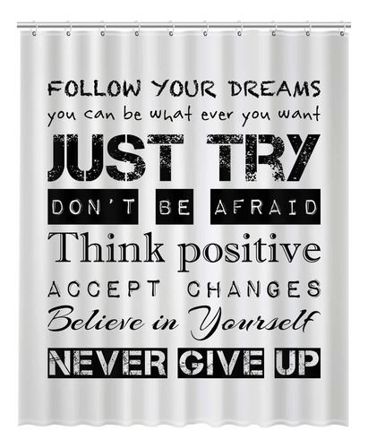 Pkqwtm Just Try Follow Your Dreams Never Give Up Accept Cha.