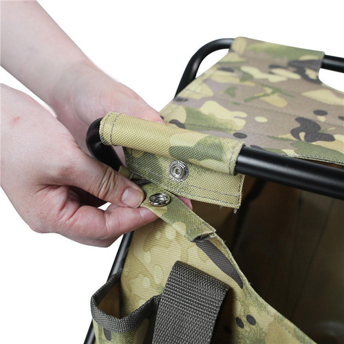 Taburete Plegable Con Bolsa De Almacenamiento, Asiento