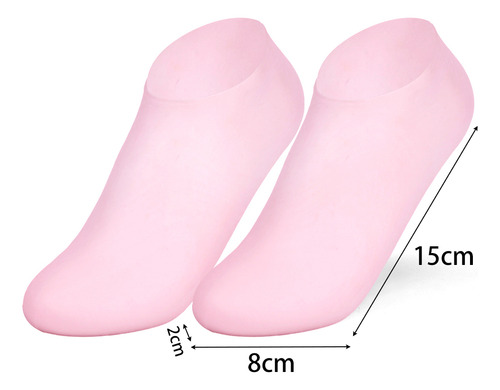 Calcetines De Gel Exfoliantes De Silicona Para Pies, 2 Pares
