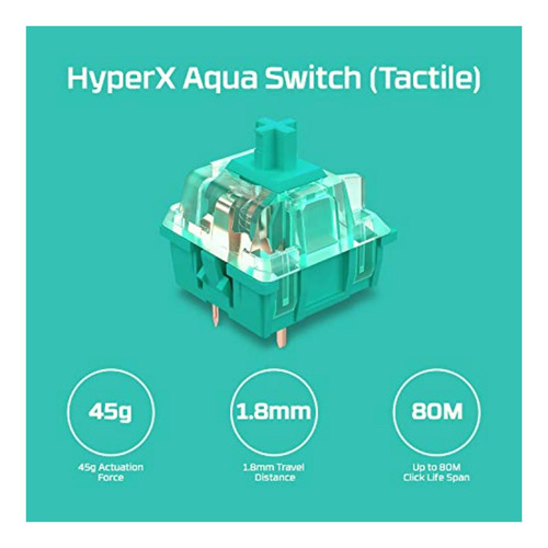 Hyperx Teclado Alloy Origins 60 Us Hx Aqua