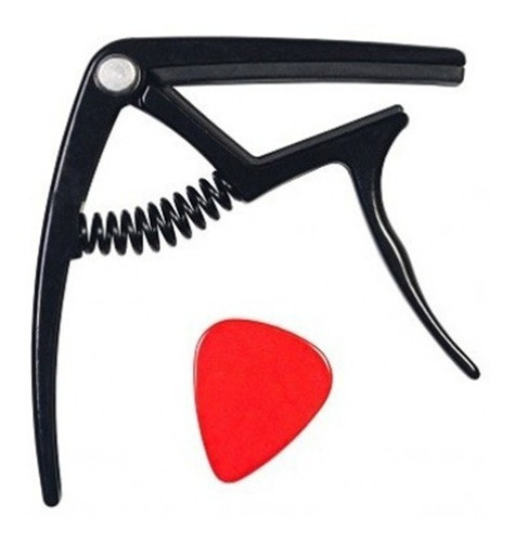 Combo Capo Universal Alice A007k Negro Incluye Pick 