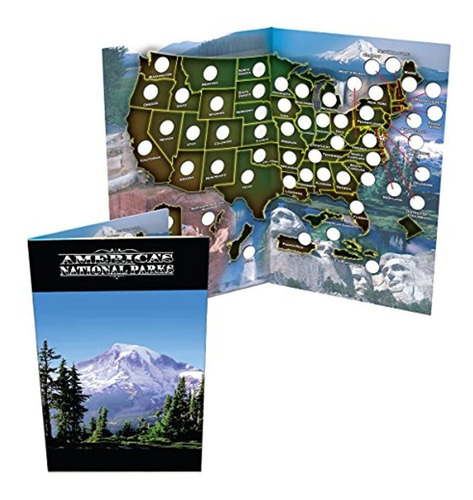 Mapa Plegable En Cuaderno De Colección, Parques Nacionales