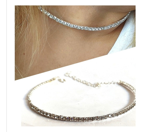 Gargantilla Chocker De Strass. Mariann Moon 