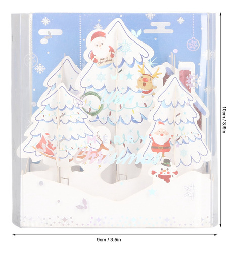 Tarjetas Navideñas Musicales Emergentes En 3d, Hechas A Mano